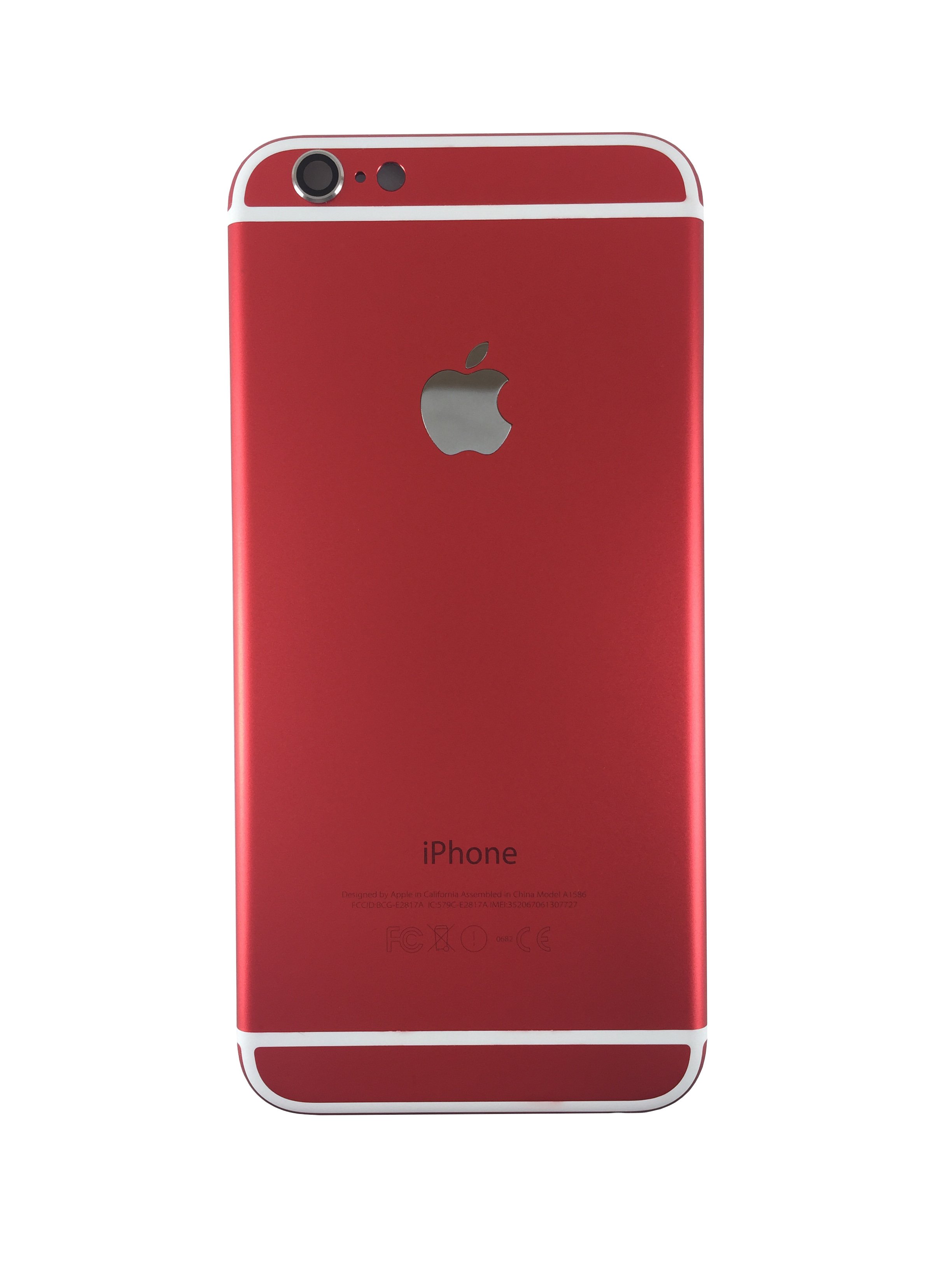 цветной корпус iPhone 6 красный с белым